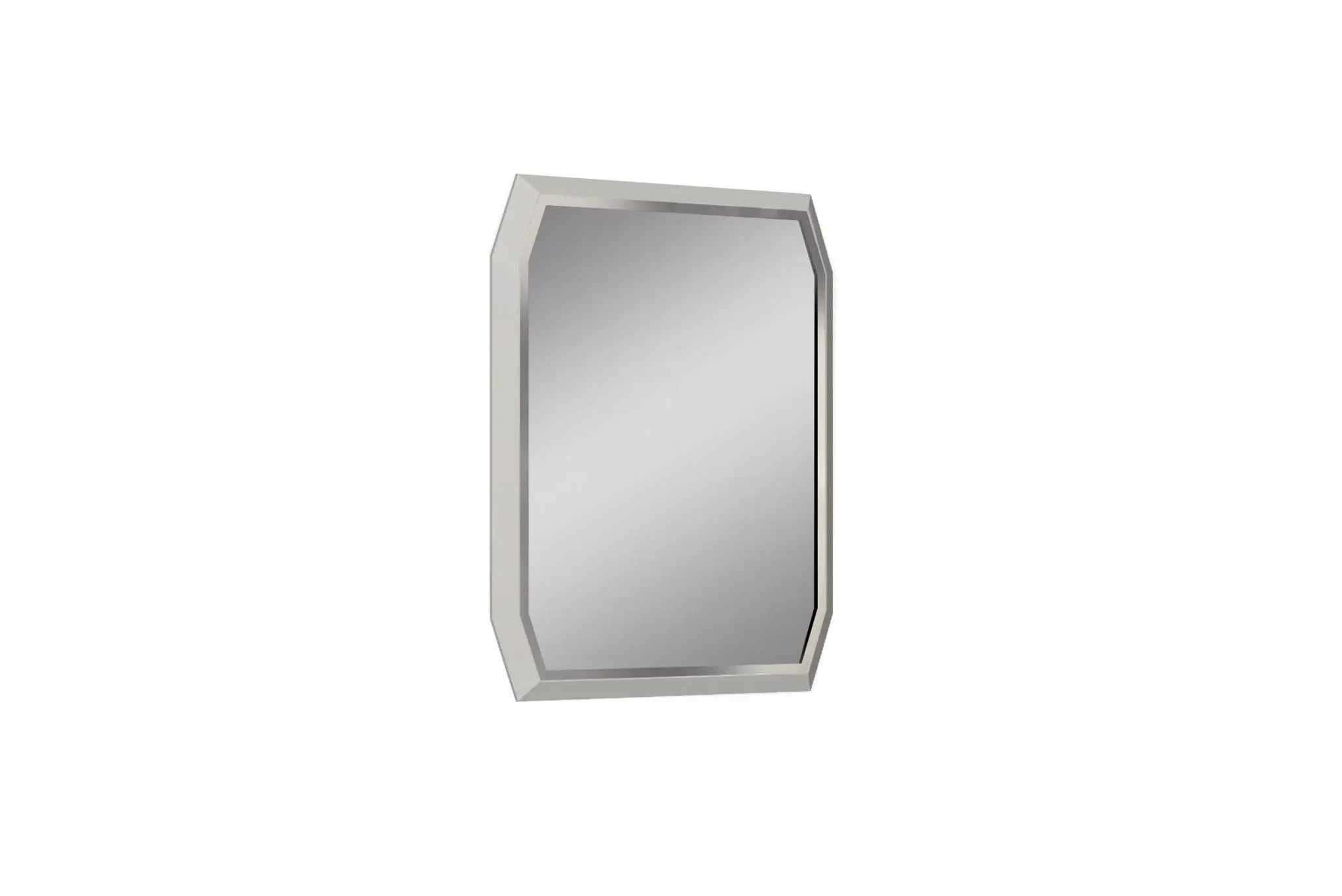 49" Taupe Abstract Glass Framed Accent Mirror - Homeroots - Flyclothing LLC