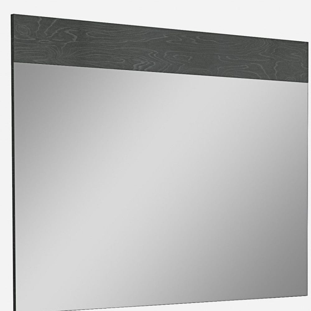 48" Gray Accent Framed Mirror - Homeroots - Flyclothing LLC