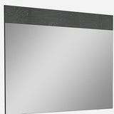 48" Gray Accent Framed Mirror - Homeroots