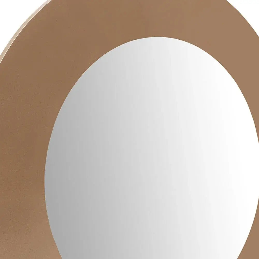 47" Gold Round Framed Accent Mirror - Homeroots - Flyclothing LLC