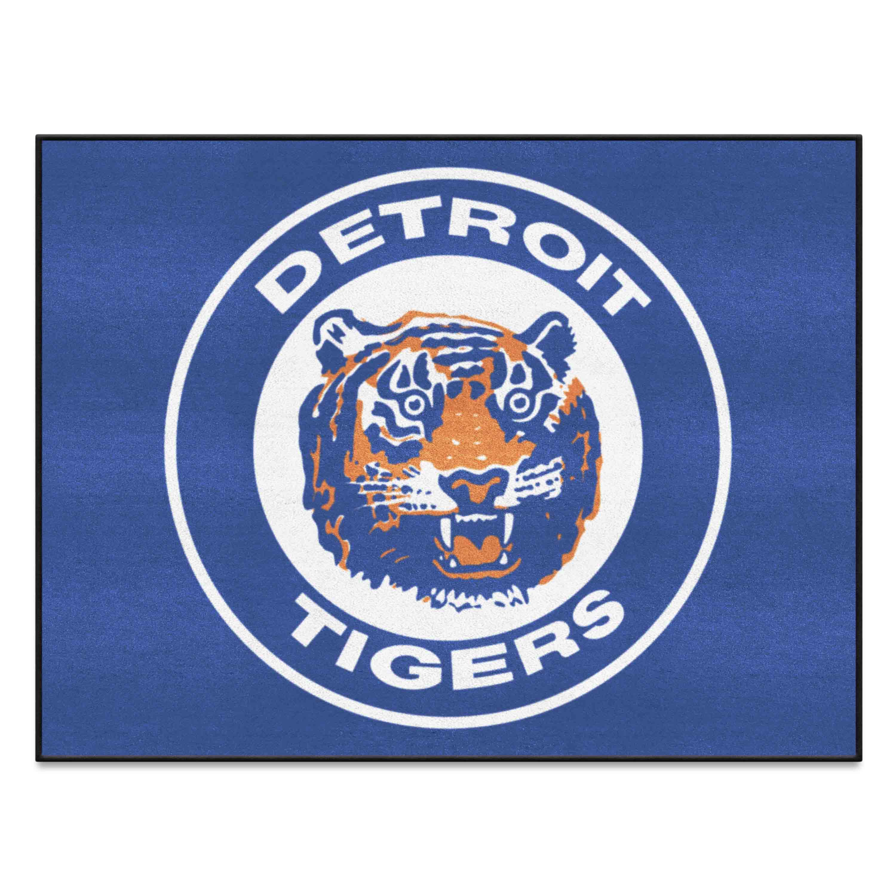 Detroit Tigers All-Star Rug - 34 in. x 42.5 in. - Retro Collection - Detroit Tigers