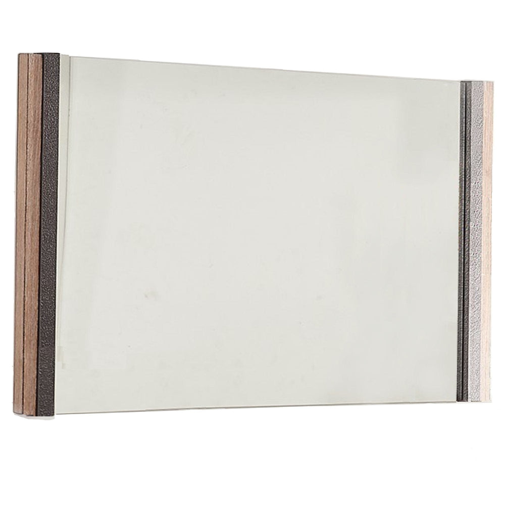 35" Natural Framed Accent Mirror - Homeroots - Flyclothing LLC