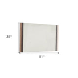 35" Natural Framed Accent Mirror - Homeroots - Flyclothing LLC