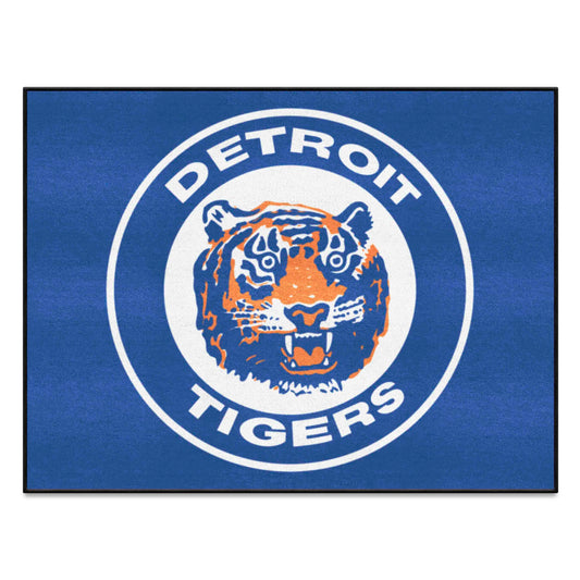 Detroit Tigers All-Star Rug - 34 in. x 42.5 in. - Retro Collection - Detroit Tigers