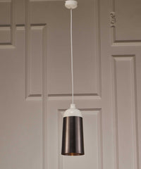 6 X 6 X 12 Silver Aluminum Pendant Lamp - Homeroots