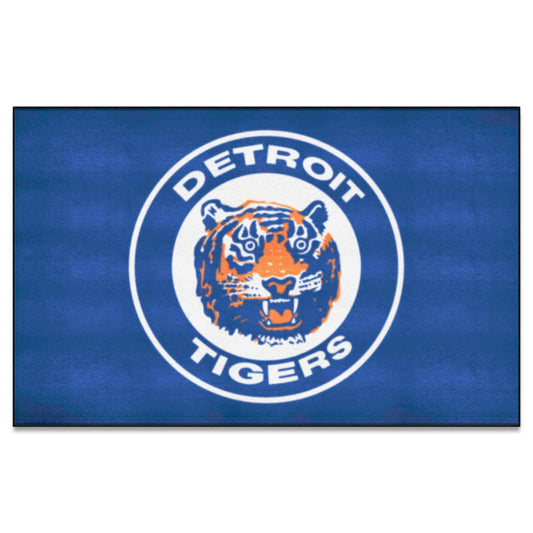 Detroit Tigers Ulti-Mat Rug - 5ft. x 8ft. - Retro Collection - Detroit Tigers