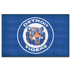 Detroit Tigers Ulti-Mat Rug - 5ft. x 8ft. - Retro Collection - Detroit Tigers
