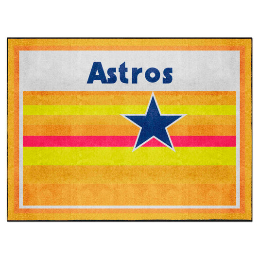 Houston Astros 8ft. x 10 ft. Plush Area Rug - Retro Collection - Houston Astros