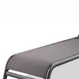 Set of Two 23" Taupe Metal Outdoor Chaise Lounge - Homeroots - Flyclothing LLC