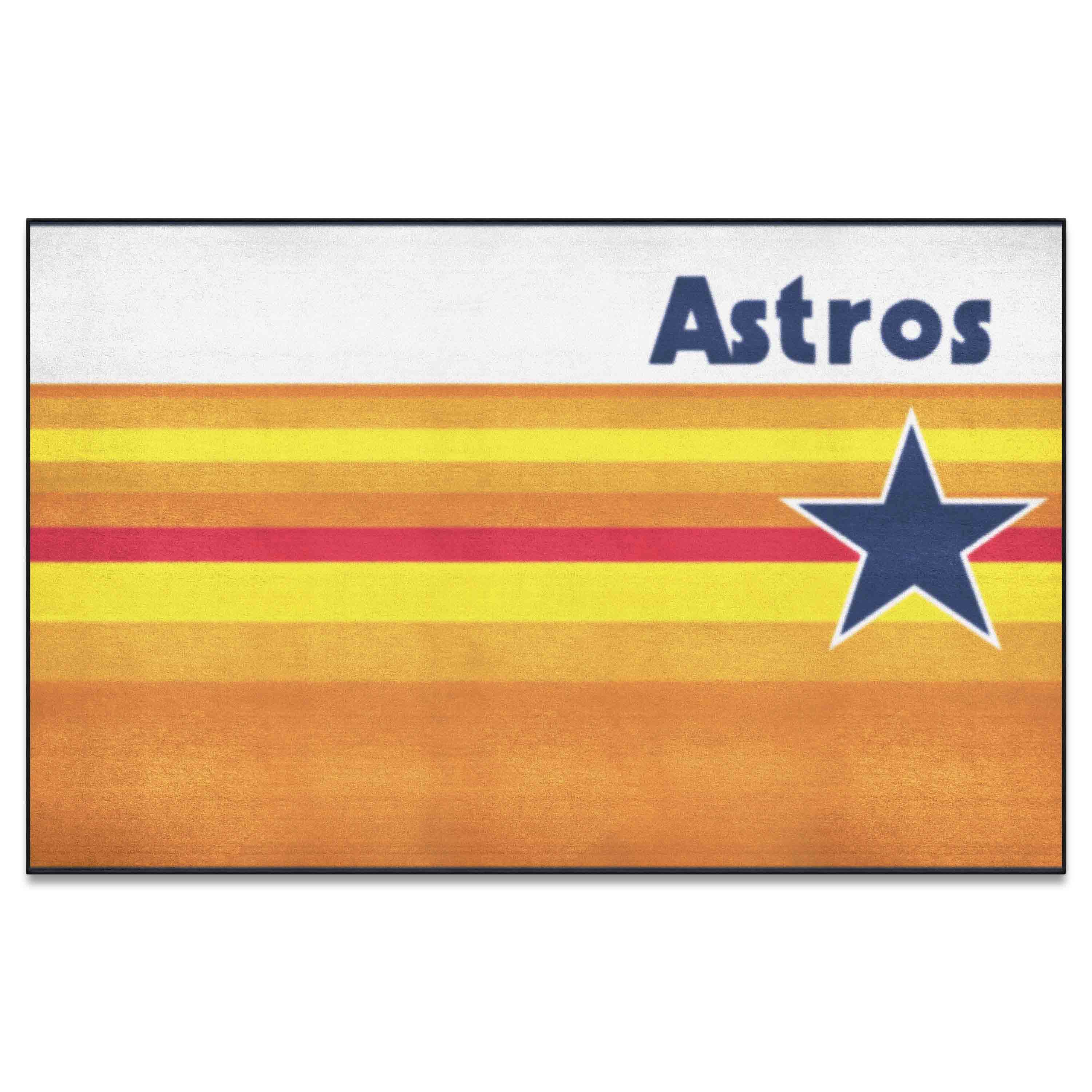Houston Astros Ulti-Mat Rug - 5ft. x 8ft. - Retro Collection - Houston Astros