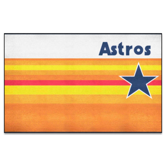 Houston Astros Ulti-Mat Rug - 5ft. x 8ft. - Retro Collection - Houston Astros