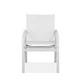 Set of Two 22" White Metal Indoor Outdoor Dining Chair - Homeroots - Flyclothing LLC