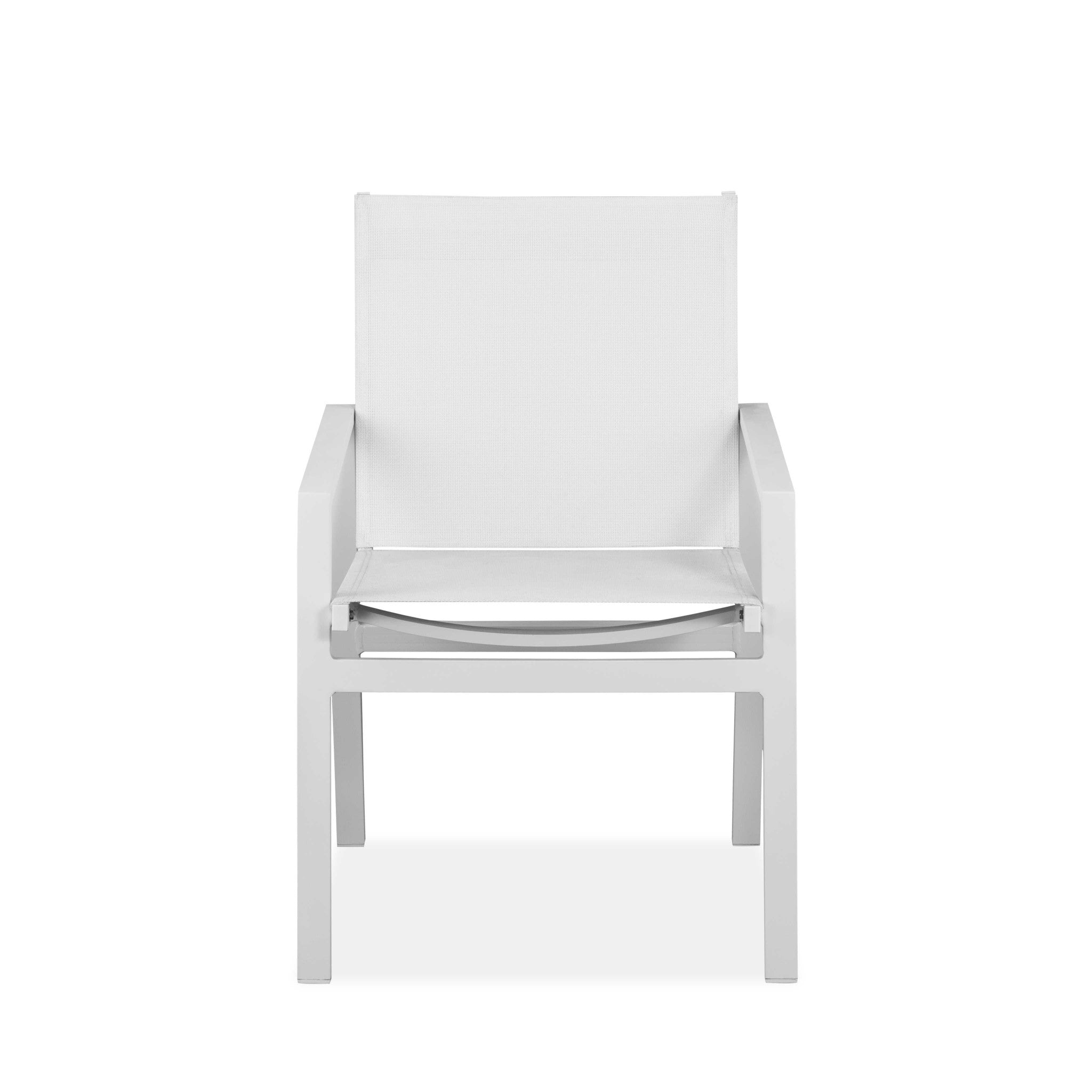 Set of Two 22" White Metal Indoor Outdoor Dining Chair - Homeroots - Flyclothing LLC