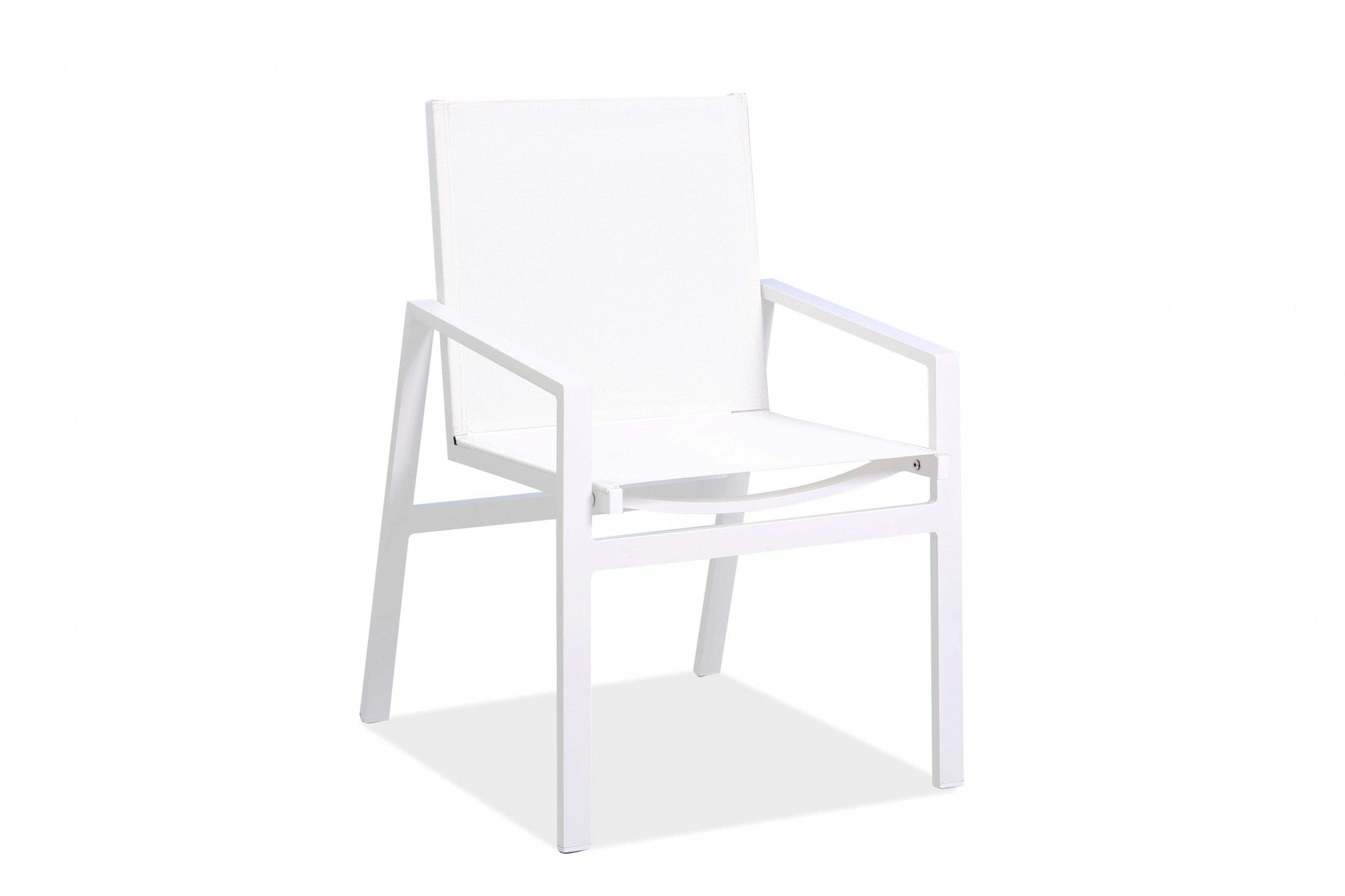 Set of Two 22" White Metal Indoor Outdoor Dining Chair - Homeroots - Flyclothing LLC