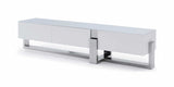 91 X 18 X 19 White Stainless Steel Tv Unit - Homeroots - Flyclothing LLC