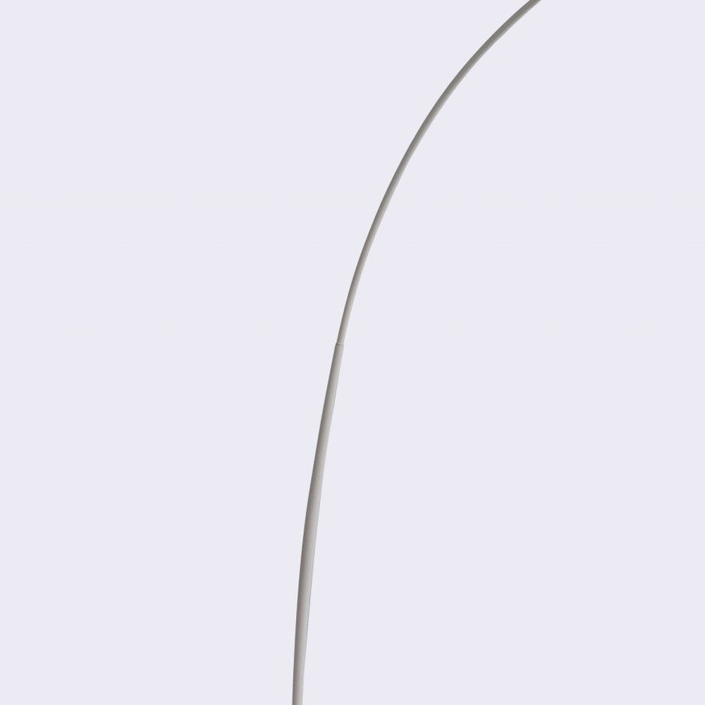 91" White Steel Arched Floor Lamp - Homeroots - Flyclothing LLC