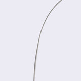 91" White Steel Arched Floor Lamp - Homeroots