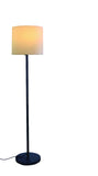60" Traditional Shaped Floor Lamp With White Drum Shade - Homeroots