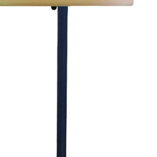 60" Traditional Shaped Floor Lamp With White Bowl Shade - Homeroots