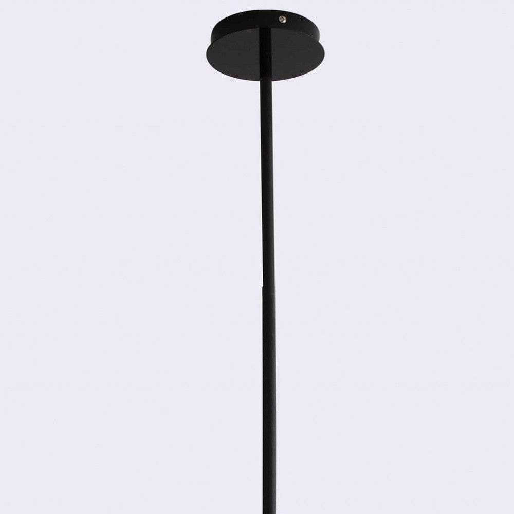19 X 19 X 40.5 Black Aluminum Pendant Lamp - Homeroots - Flyclothing LLC