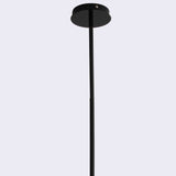 19 X 19 X 40.5 Black Aluminum Pendant Lamp - Homeroots