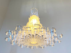 39 X 39 X 70 White Acrylic Pendant Lamp - Homeroots