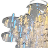 39 X 39 X 70 White Acrylic Pendant Lamp - Homeroots - Flyclothing LLC