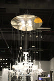 Clear Candle Style Four Light Metal and Glass Ceiling Light - Homeroots - Flyclothing LLC