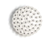 29 X 29 X 7 White Glass Metal Pendant Lamp - Homeroots - Flyclothing LLC