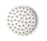 29 X 29 X 7 White Glass Metal Pendant Lamp - Homeroots - Flyclothing LLC