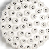 29 X 29 X 7 White Glass Metal Pendant Lamp - Homeroots - Flyclothing LLC