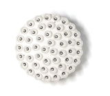 29 X 29 X 7 White Glass Metal Pendant Lamp - Homeroots - Flyclothing LLC