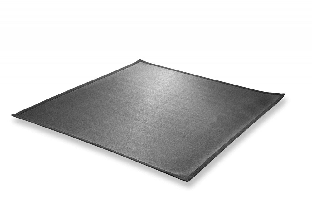 5' Charcoal Square Indoor Outdoor Area Rug - Homeroots - Flyclothing LLC