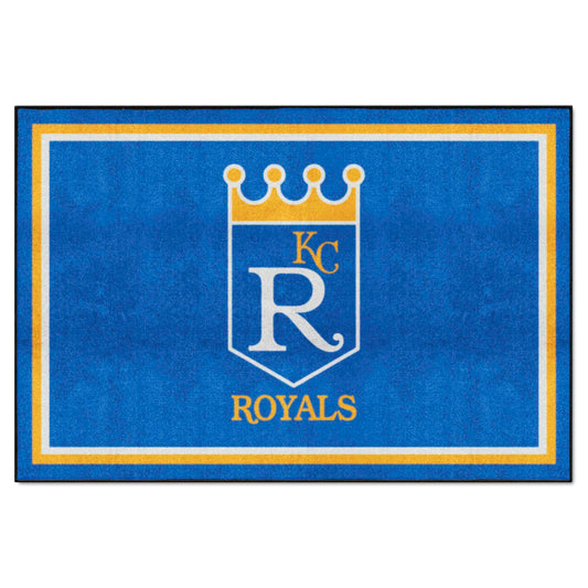 Kansas City Royals 5ft. x 8 ft. Plush Area Rug - Retro Collection - Kansas City Royals