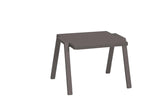 16" Taupe Aluminum End Table - Homeroots