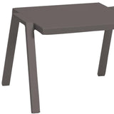 16" Taupe Aluminum End Table - Homeroots