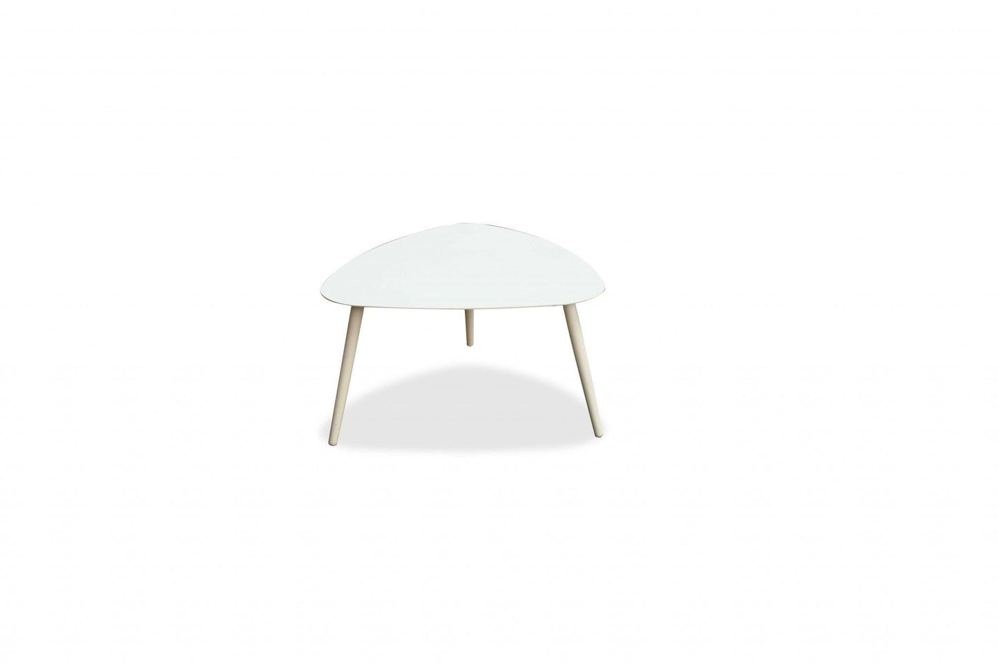 16" White Aluminum End Table - Homeroots - Flyclothing LLC