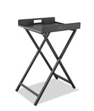 Gray Aluminum Indoor Outdoor Tray Table - Homeroots