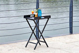 Gray Aluminum Indoor Outdoor Tray Table - Homeroots - Flyclothing LLC