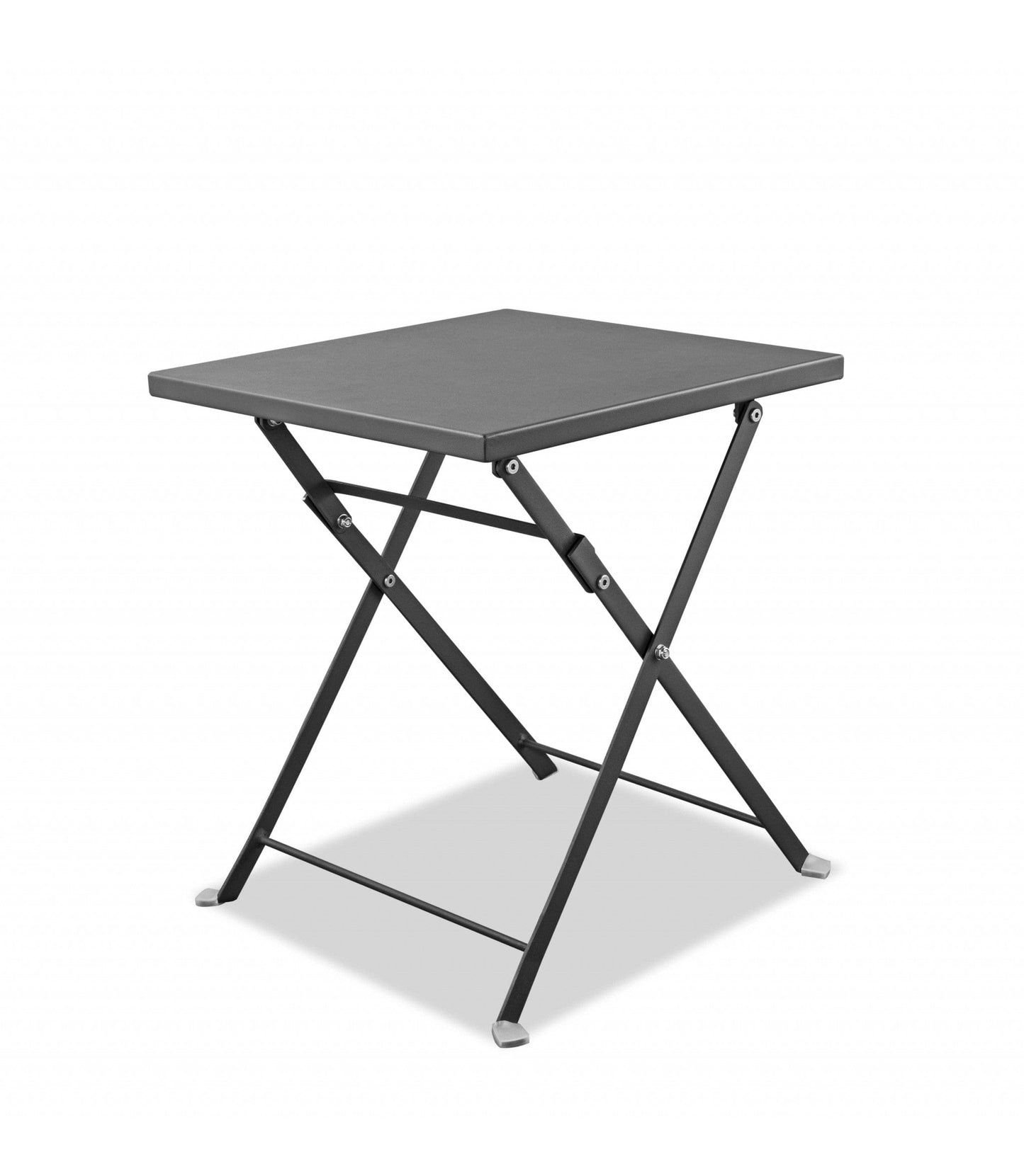 18" Gray Stainless Steel Square End Table - Homeroots - Flyclothing LLC