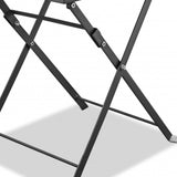 18" Gray Stainless Steel Square End Table - Homeroots