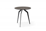 20" Black And Gray Ceramic Round End Table - Homeroots - Flyclothing LLC