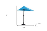 9" Aqua Outdoor Side Wall Umbrella - Homeroots - Flyclothing LLC