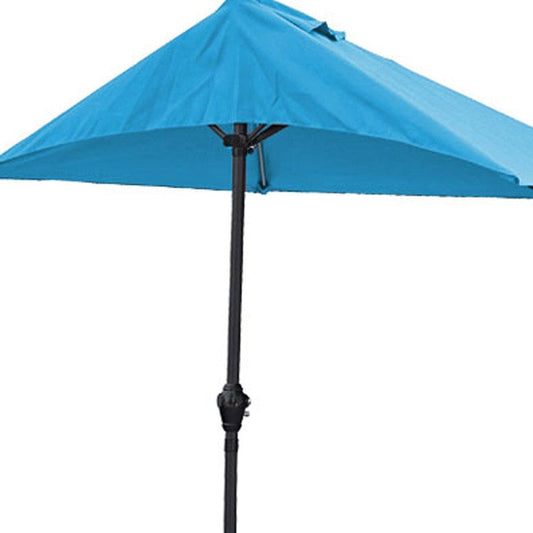 9" Aqua Outdoor Side Wall Umbrella - Homeroots
