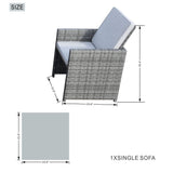 11 Piece Clear and Gray Glass Dining Set - Homeroots - Flyclothing LLC