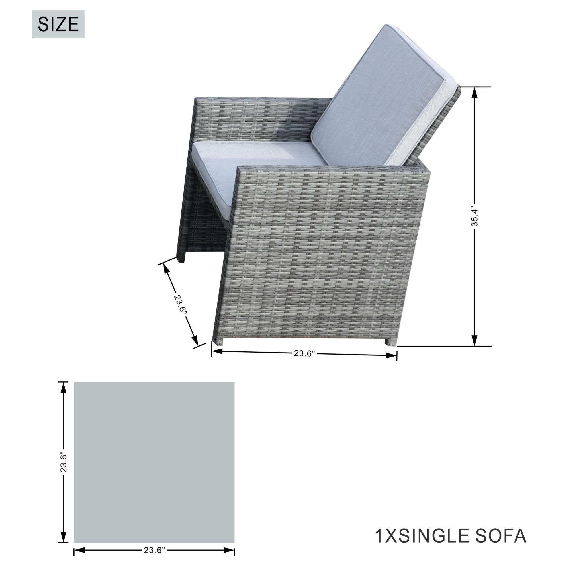 11 Piece Clear and Gray Glass Dining Set - Homeroots - Flyclothing LLC