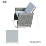 11 Piece Clear and Gray Glass Dining Set - Homeroots - Flyclothing LLC