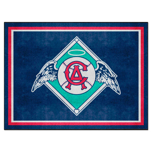 Anaheim Angels 8ft. x 10 ft. Plush Area Rug - Retro Collection - Anaheim Angels