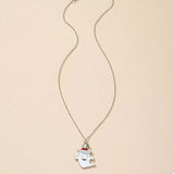 Halloween Cute Ghost Pendant Necklace - Trendsi - Flyclothing LLC