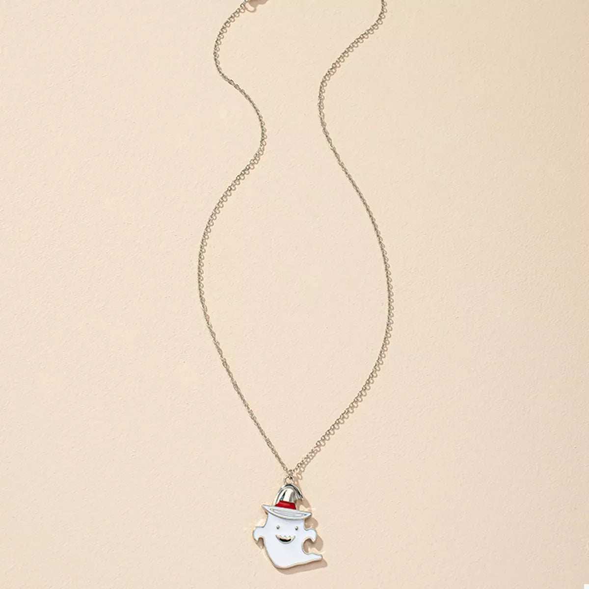 Halloween Cute Ghost Pendant Necklace - Trendsi - Flyclothing LLC
